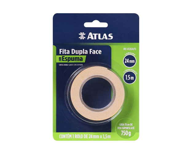 FITA DUPLA FACE ESPUMA 19MM x 10M AT2819/10