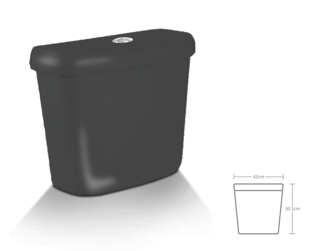 CAIXA ACOPLADA PRETA 06 LTS