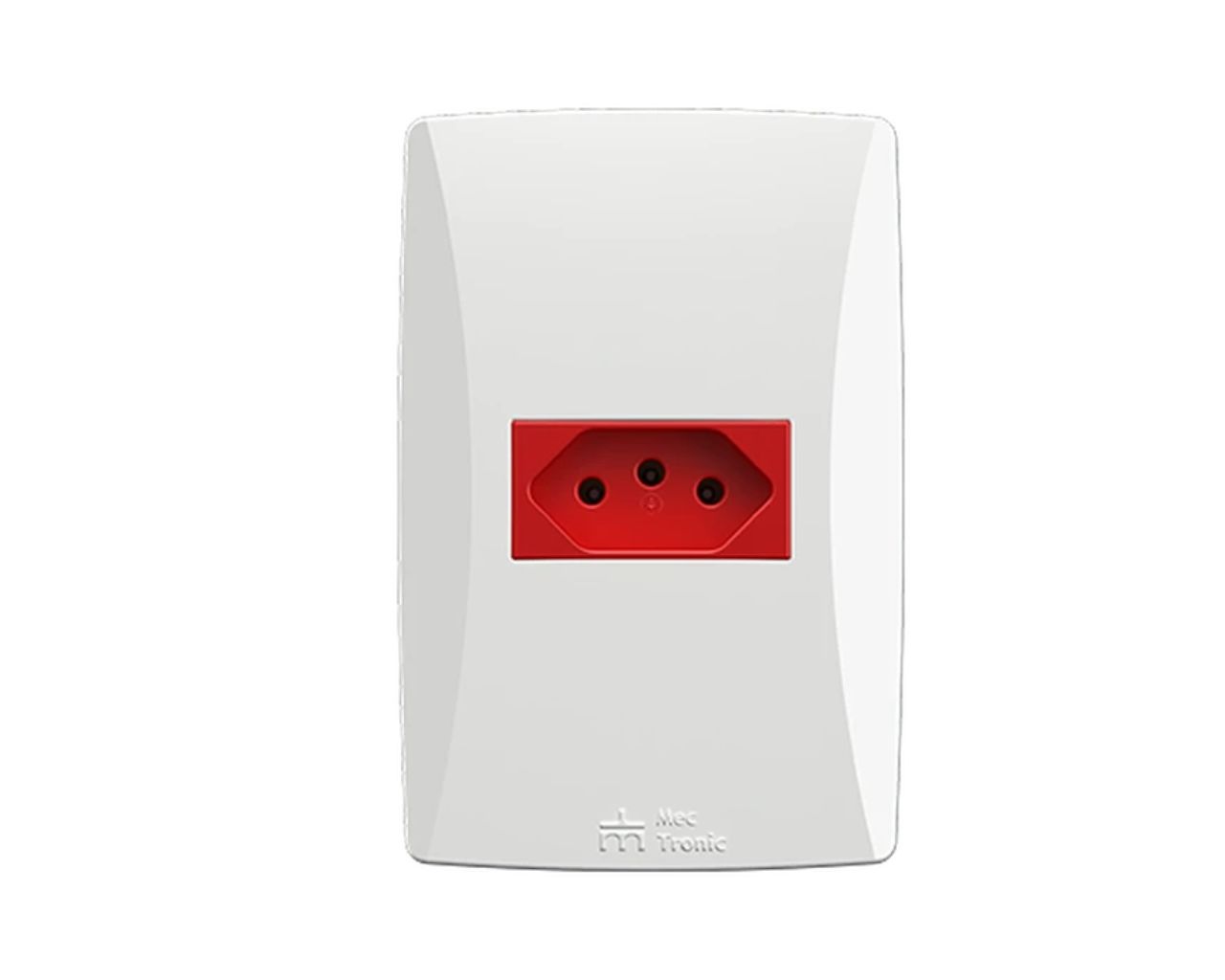 TOMADA PETRA 2P+T VERMELHO 20A/250V HORIZONTAL C PLACA 39257