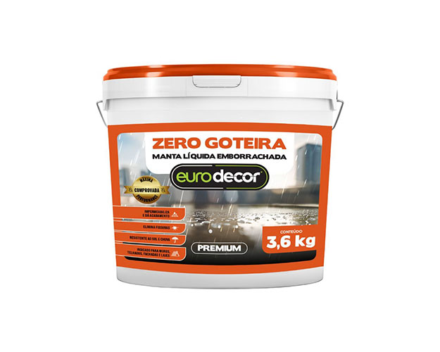 ZERO GOTEIRA EURODECOR 18KG BRANCO