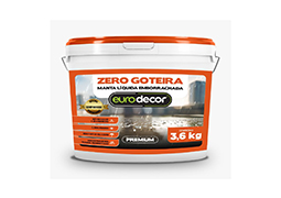 ZERO GOTEIRA EURODECOR 3,6KG CINZA GRAFITE 
