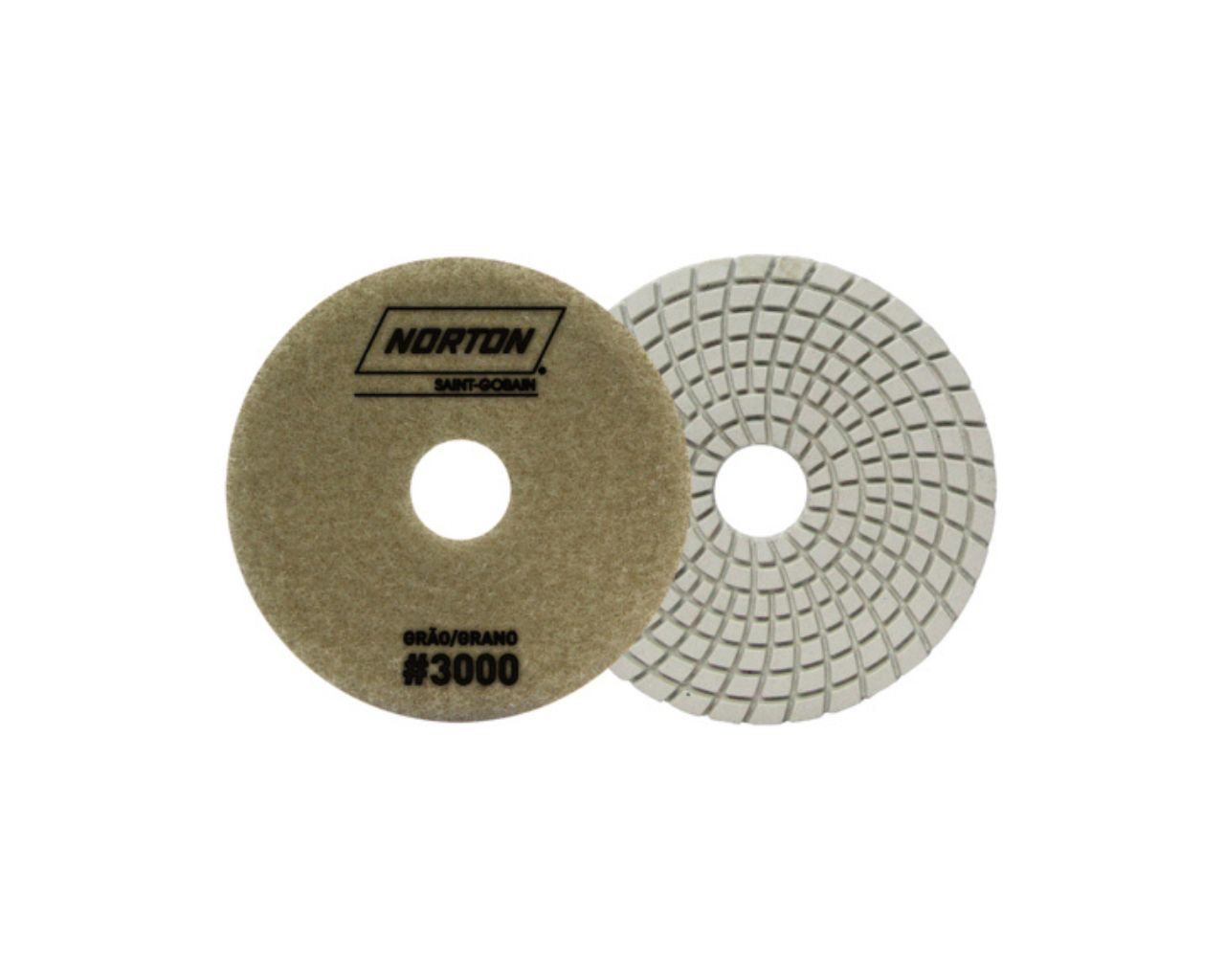 DISCO BRILHO D'ÁGUA POLIMENTO COM VELCRO 100 G3000 MARROM