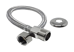 ENGATE FLEXÍVEL MALHA INOX 40CM BLISTER