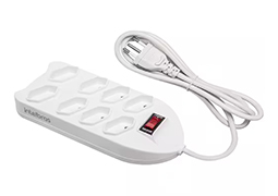 FILTRO DE LINHA COM FUSÍVEL 8 TOMADAS EPE 1008+