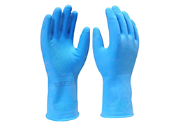 LUVA DE LATEX AZUL 8