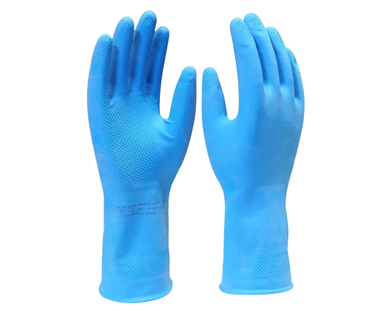 LUVA DE LATEX AZUL 9