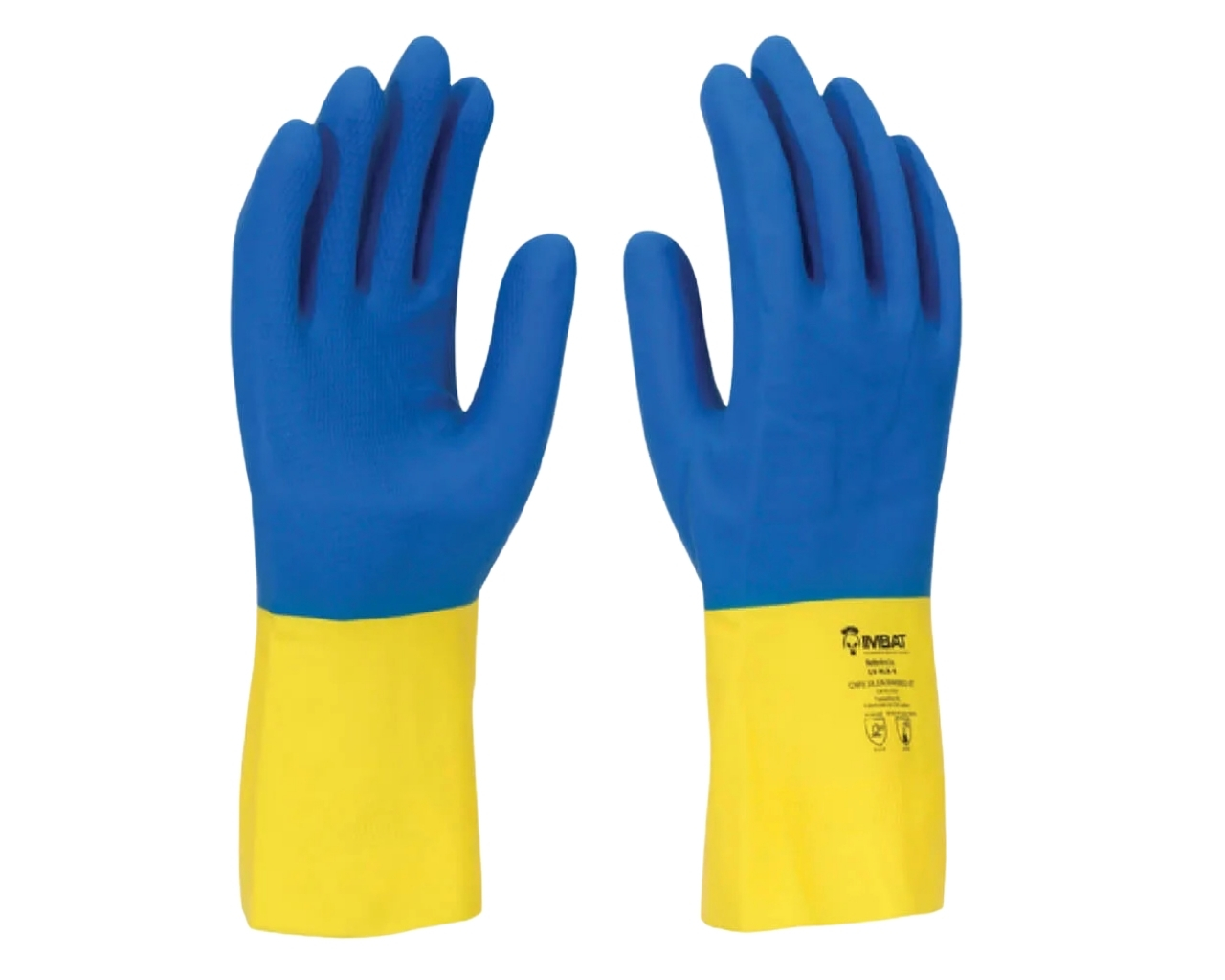 LUVA LÁTEX NEOPRENE AM/AZ 7