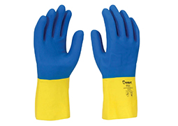 LUVA LÁTEX NEOPRENE AM/AZ 7