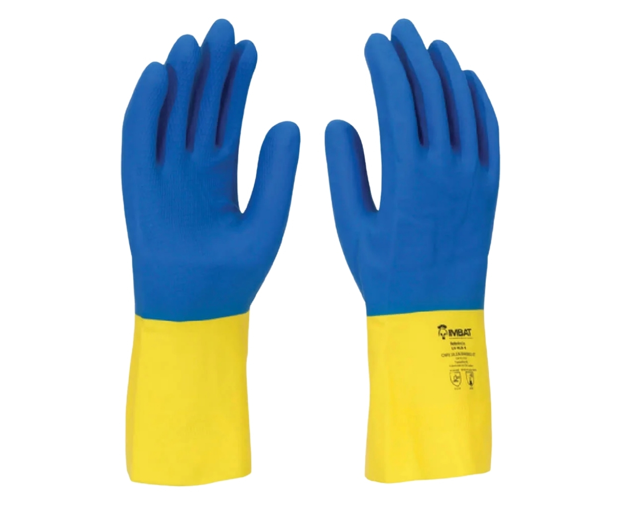 LUVA LÁTEX NEOPRENE AM/AZ 8