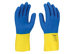 LUVA LÁTEX NEOPRENE AM/AZ 8