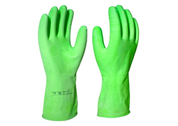 LUVA NITRÍLICA FORRADA VERDE 7