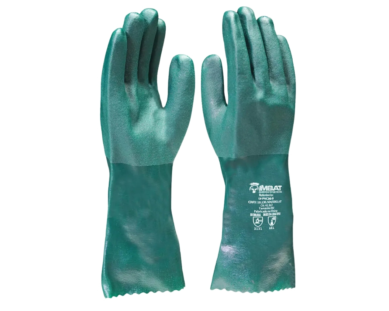 LUVA PVC VERDE 36 CM