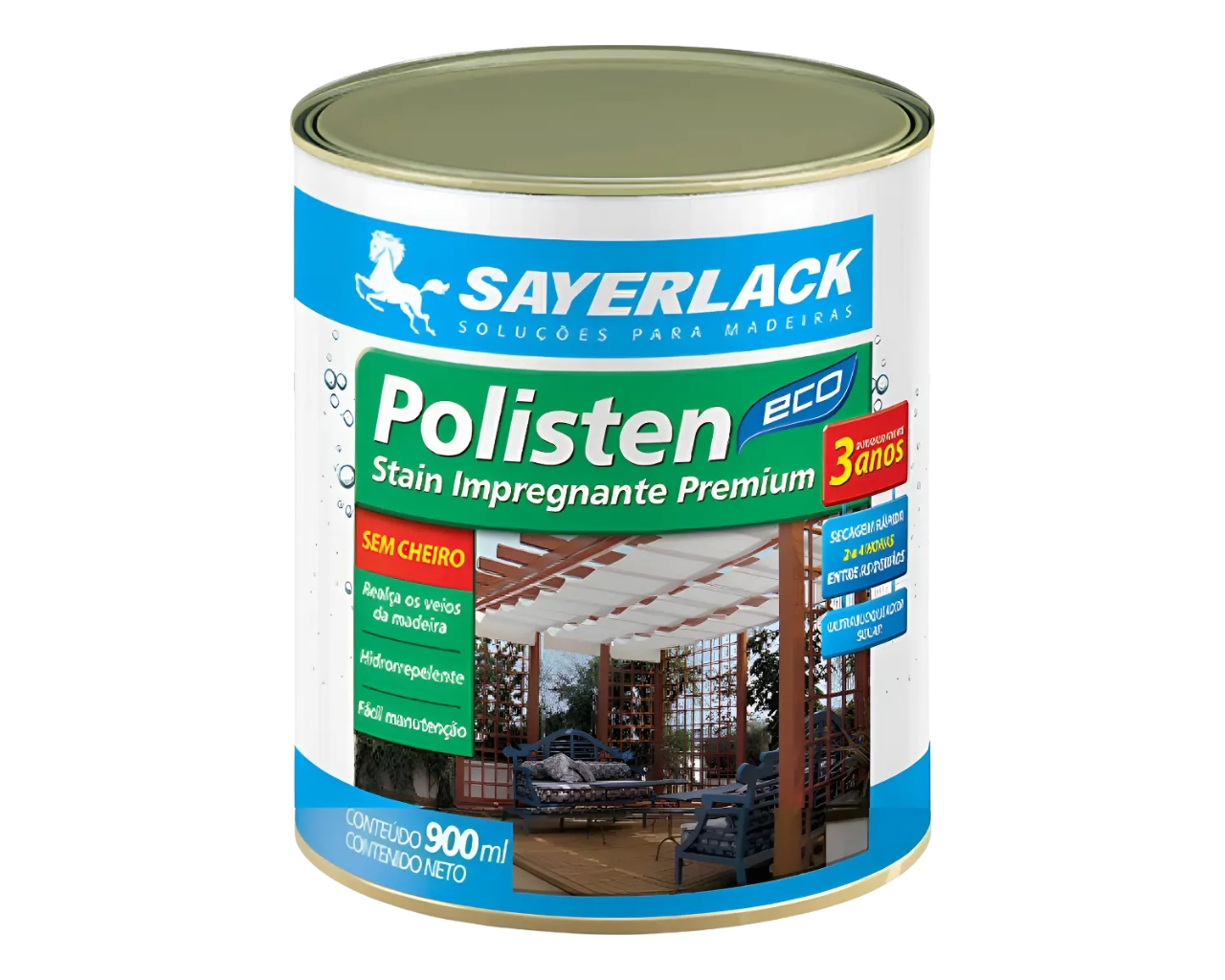 VERNIZ SAYERLACK POLISTEN B.AGUA IMBUIA 0,900ML