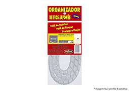 ORGANIZADOR DE FIOS 1,0M BRANCO BLISTER