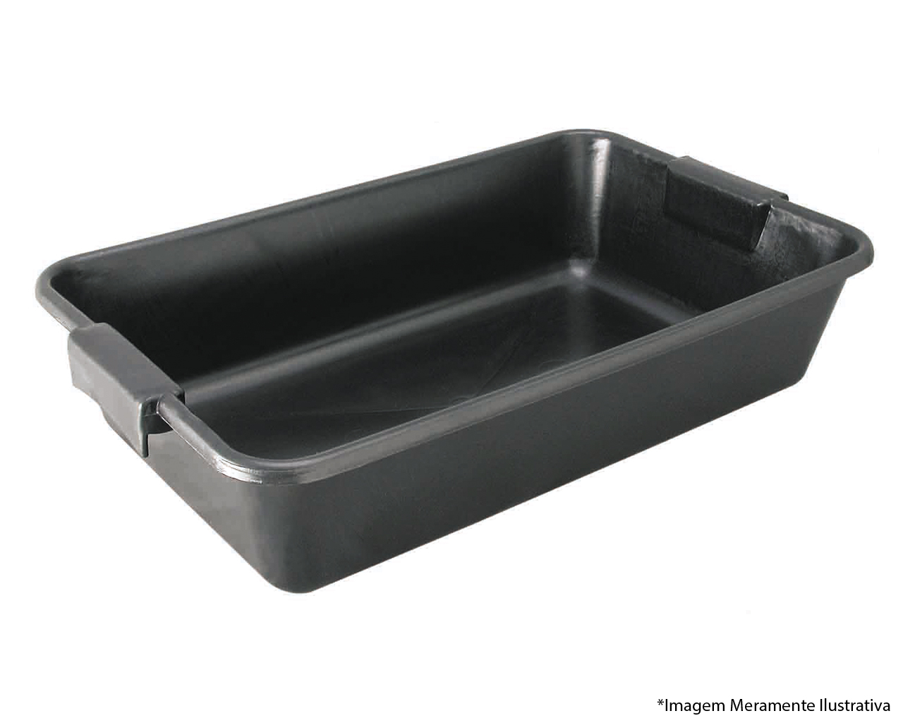 CAIXA PARA MASSA EM PVC 40L PRETA REFORÇADA
